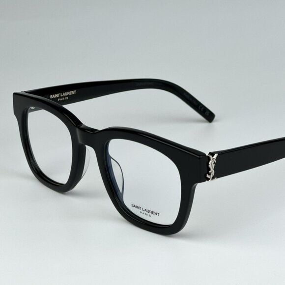 NEW Saint Laurent SLM124 OPT 001 Black Cat Eye Unisex Eyeglasses - Picture 7 of 11